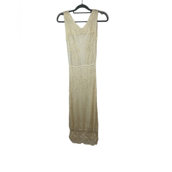 Beautiful‎ vintage kroshetta crochet dress size medium fits like small - Picture 1 of 5